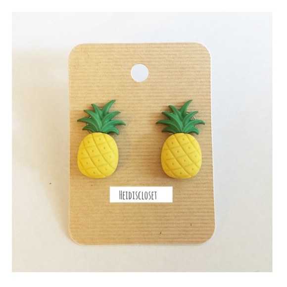 handmade Jewelry - Summer Pineapple Ear Studs. New!!!! 🍍